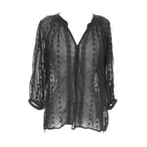 Olive&Oak embroidered peasant blouse in periwinkle