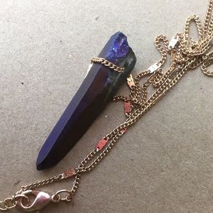 Brandy Melville purple iridescent necklace