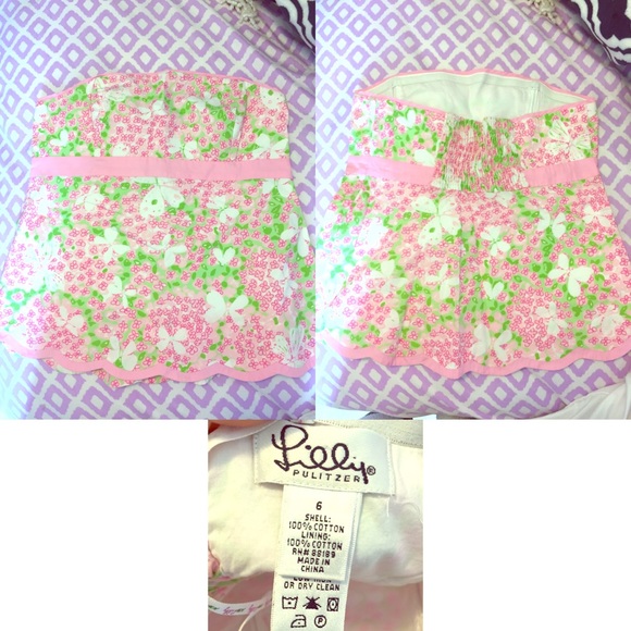 Strapless Lilly Pulitzer tank top