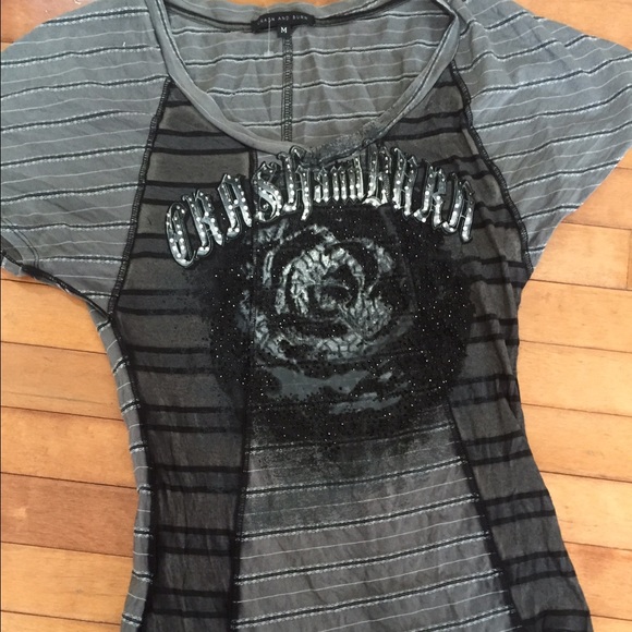 Crash and Burn glitzy top