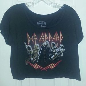 Def Leppard Crop Top