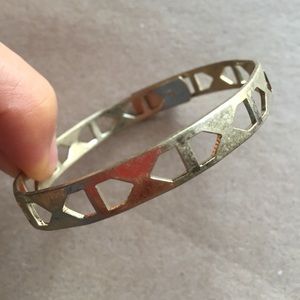 Cut out gold cuff