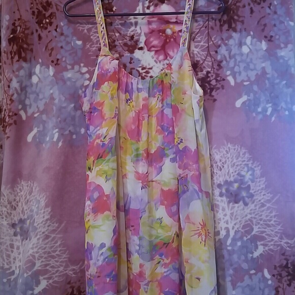 Charlie Jade floral silk print mini dress