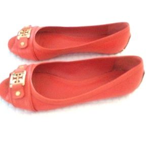 Tory Burch Flats, orange.