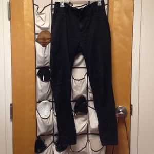 High waisted black skinny jeans