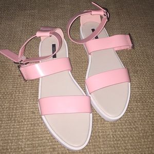 🆕Pink Ankled Strapped Sandals
