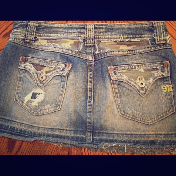 Miss Me Denim Mini Skirt
