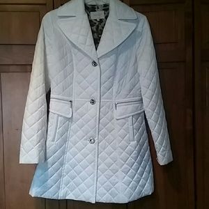 White with leopard print lining, Laundry jacket.