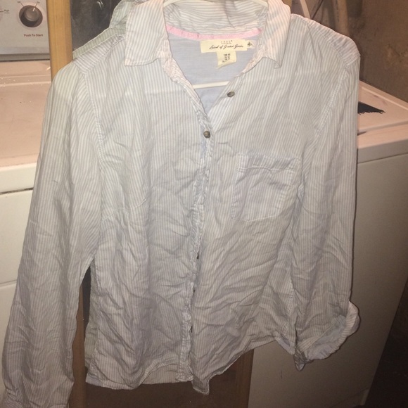 Striped H&M button up shirt