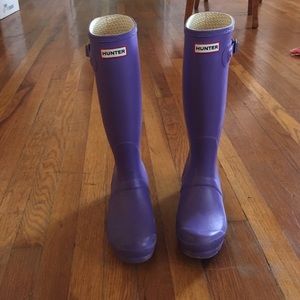 Purple Hunter rain boots