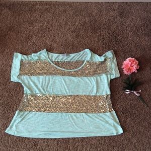 Bundle of 2 Charlotte russe shirt and white tank