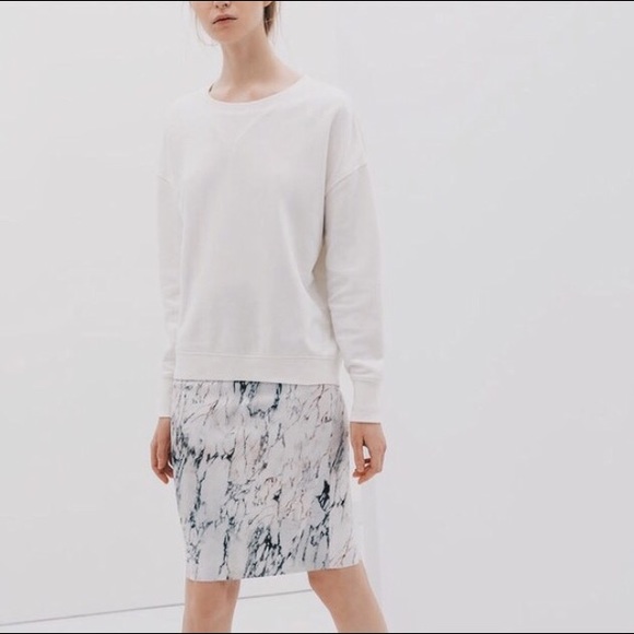 Zara marble pencil skirt