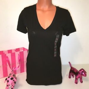 NWOT black vs pink t-shirt