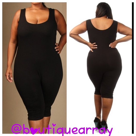 plus size cropped jumpsuits