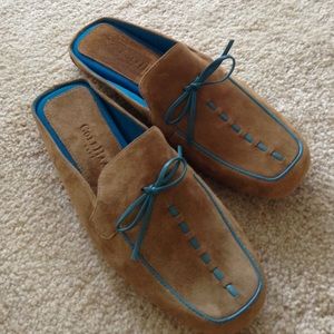Cole Haan suede mules