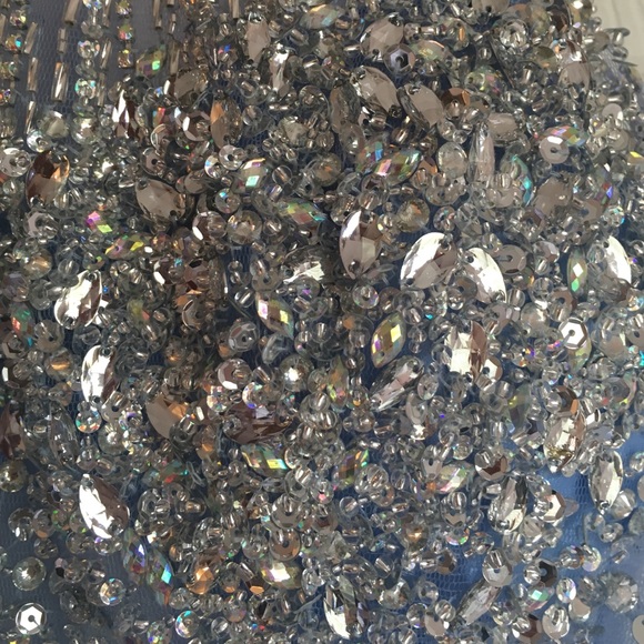 Periwinkle Prom Dress With Beading - Picture 4 of 4