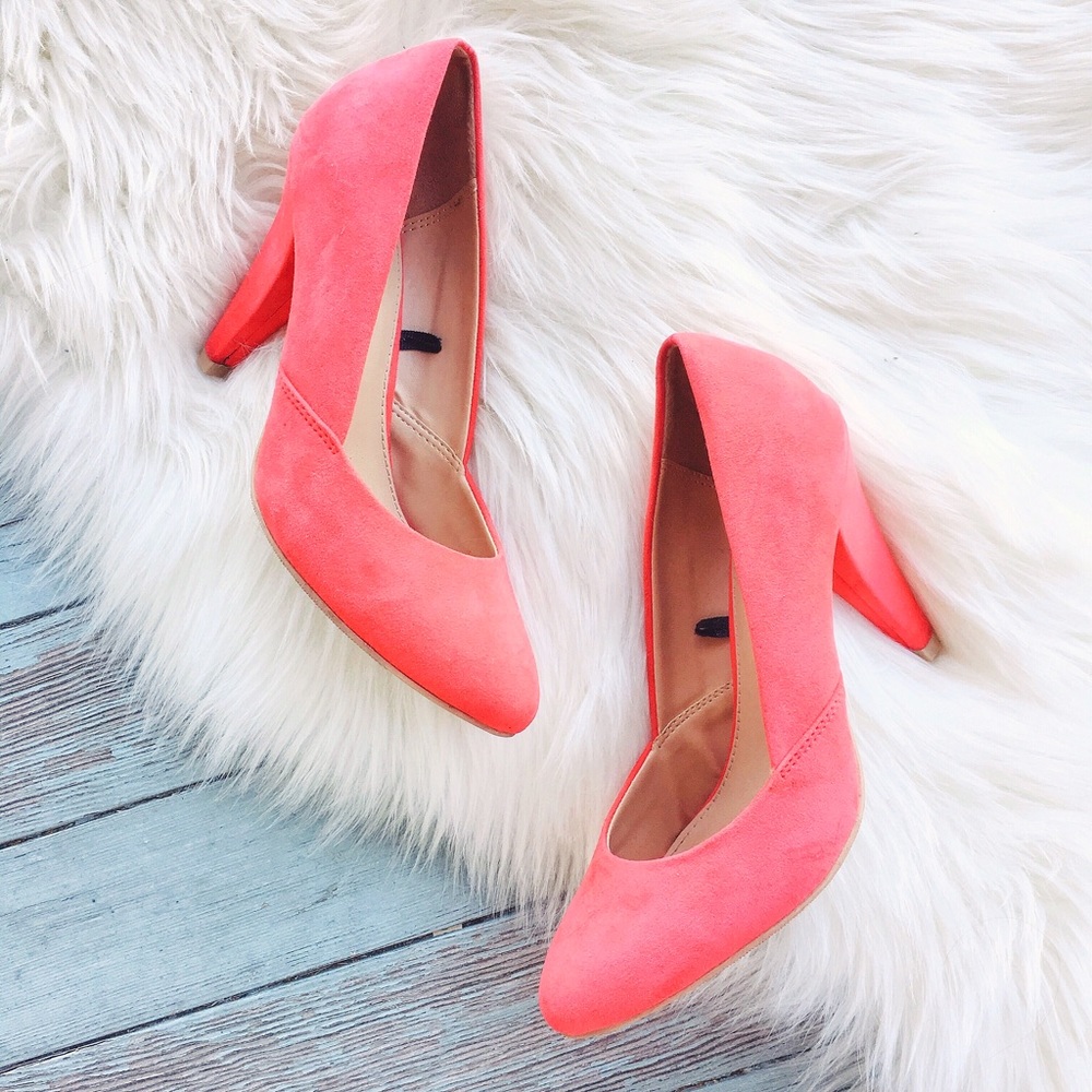 Final✨hp✨{F21} pink heels - Picture 1 of 4