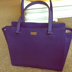 Kate Spade cowhide pebbled leather tote.