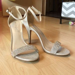 Silver Metallic Heels