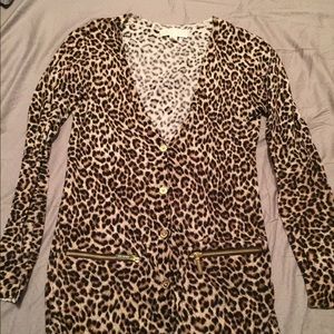 MK leopard cardigan