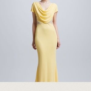 Butter Yellow Badgley Mischka Gown