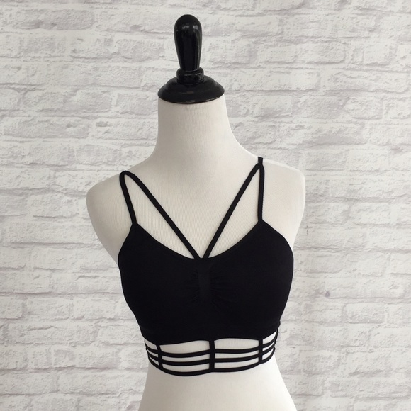 Caged Strapped Bralette - Picture 2 of 4