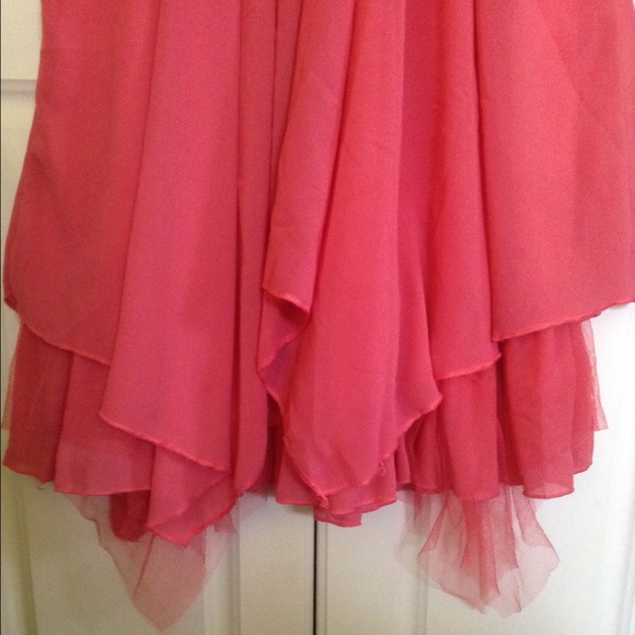 Coral Floral Dress - Picture 4 of 4