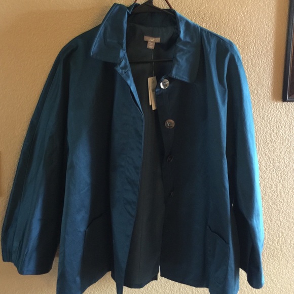 J. Jill | Jackets & Coats | Jjill Dressy Jacket Peacock Color Size Lt ...