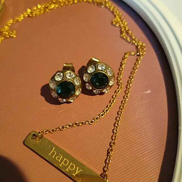 Sparkley Blue Stud Earrings