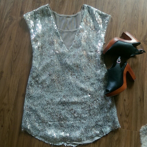 *SOLD* Iridescent Metallic Free People Mini