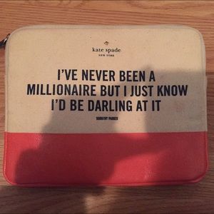 24 HR SALE! KATE SPADE IPAD CASE/MAKEUP BAG