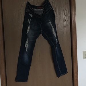 Dark blue skinny jeans