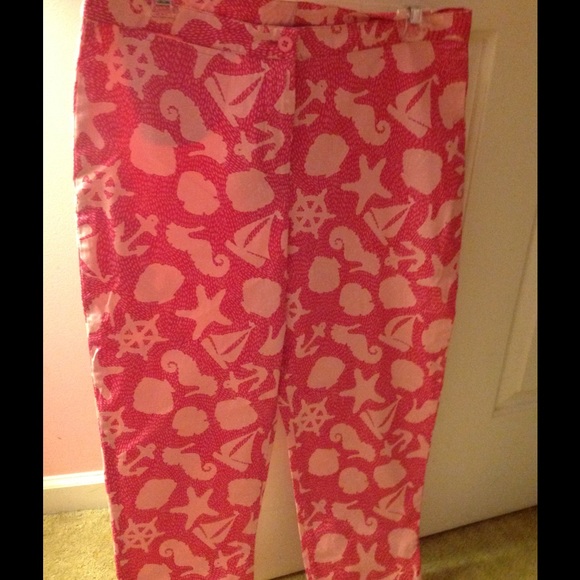 Lilly Pulitzer Seahorse Pink Pants