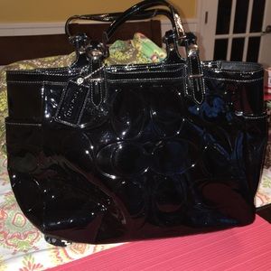 Patent Leather Coach Bag