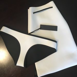 Triangl white bikini bottoms