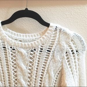 Abercrombie and Fitch Crochet Sweater