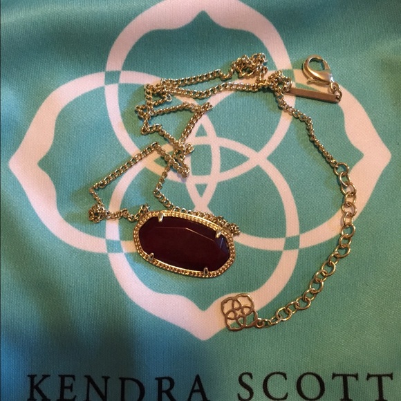 Maroon Kendra Scott pendant