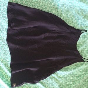 Cute halter black tank