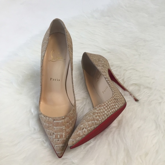 Christian Louboutin Shoes - Christian Louboutin So Kate Naturale Cork Python
