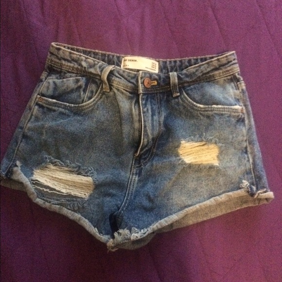 High waisted Zara Jean Shorts