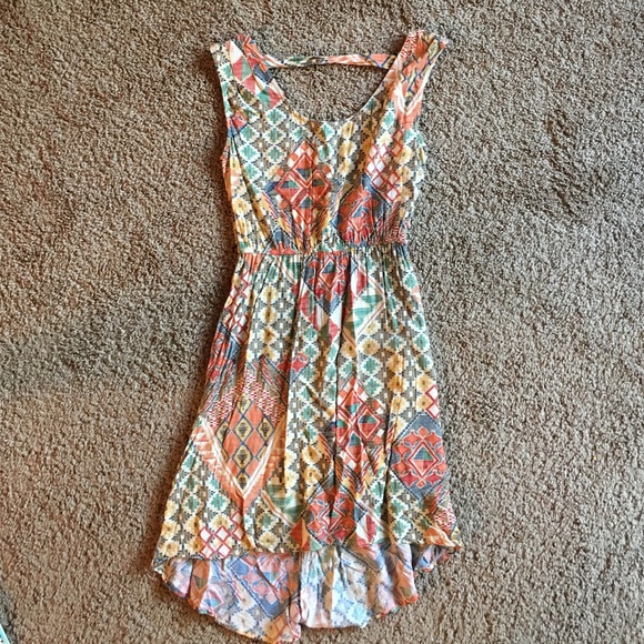 Charlotte Russe multicolor geo midi dress