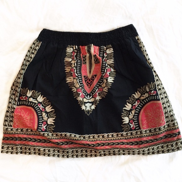 Dresses & Skirts - Boho printed mini a-line skirt