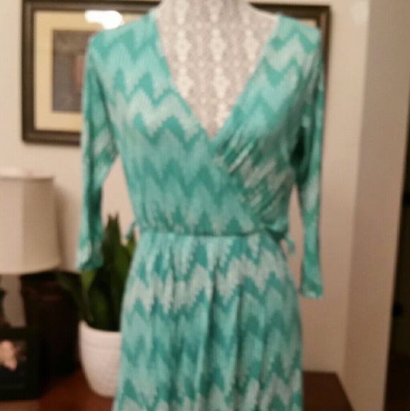 Faux wrap dress