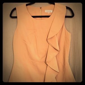 Calvin Klein faux suede top