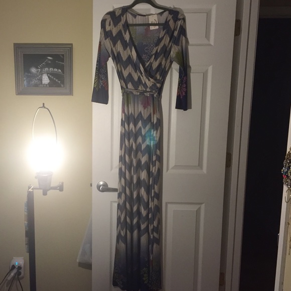 Chevron Maxi dress
