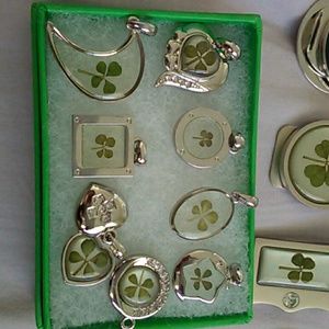 Real Four leave clover charms