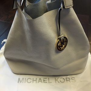 Michael Kors cream leather purse