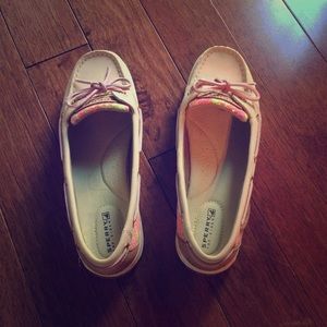 PINK and GREEN Sperrys