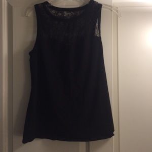 Adorable black lace top