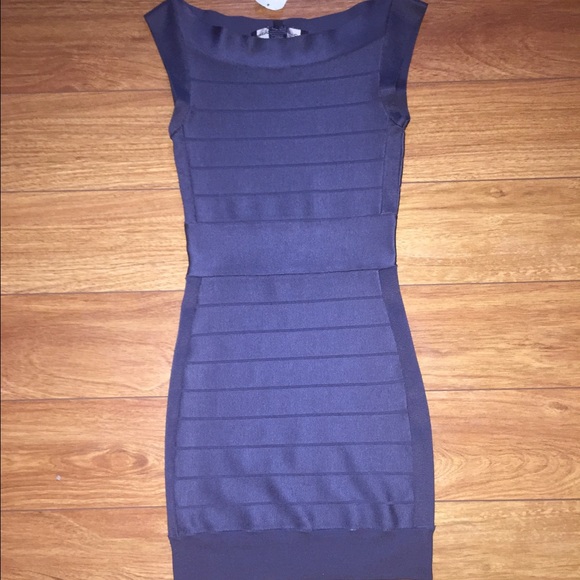 French Connection FCUK Navy Boatneck Bandage Dress